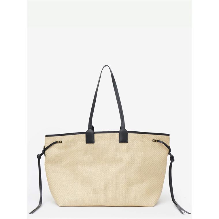 Isabel Marant Wydra Tote Bag Natural/Black